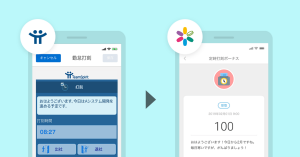 勤怠管理と社内仮想通貨サービスの連携で、社内コミュニケーションの促進をはかる