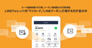 「LINEウォレット」・「LINEクーポン」を活用したキャッシュレスユーザーが拡大中