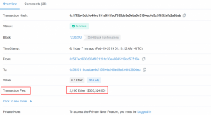イーサリアム少額送金に手数料6300万円の不可解な取引発生 その真相は?
