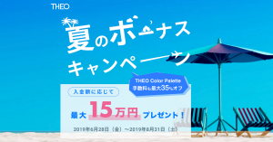 AI投資のTHEO、入金額に応じて最大15万円プレゼント