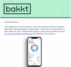 Bakkt、仮想通貨決済アプリのリリースに関して「数週間後に発表」