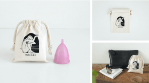 インテグロ、月経カップの専用ポーチなどオリジナルグッズ発売