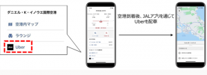 JALとUberがMaaSで提携。海外にてJALアプリから配車、デリバリー手配