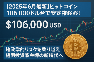 ビットコイン10万7,937ドルに急上昇！トランプ「経済成長で財政赤字相殺」発言でBTC・金に追い風【2025年6月29日最新】