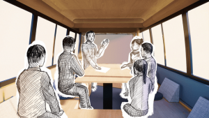 ワーケーションやお茶会に。雲のように移動する和室「FUUUN」