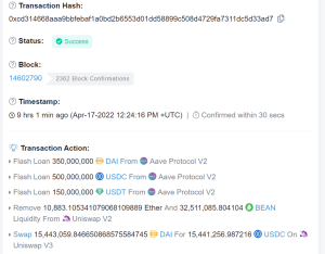 【墨汁速報】約230億円の被害 イーサリアムのBeanstalk（BEAN）がハッキング被害を0ドルに暴落